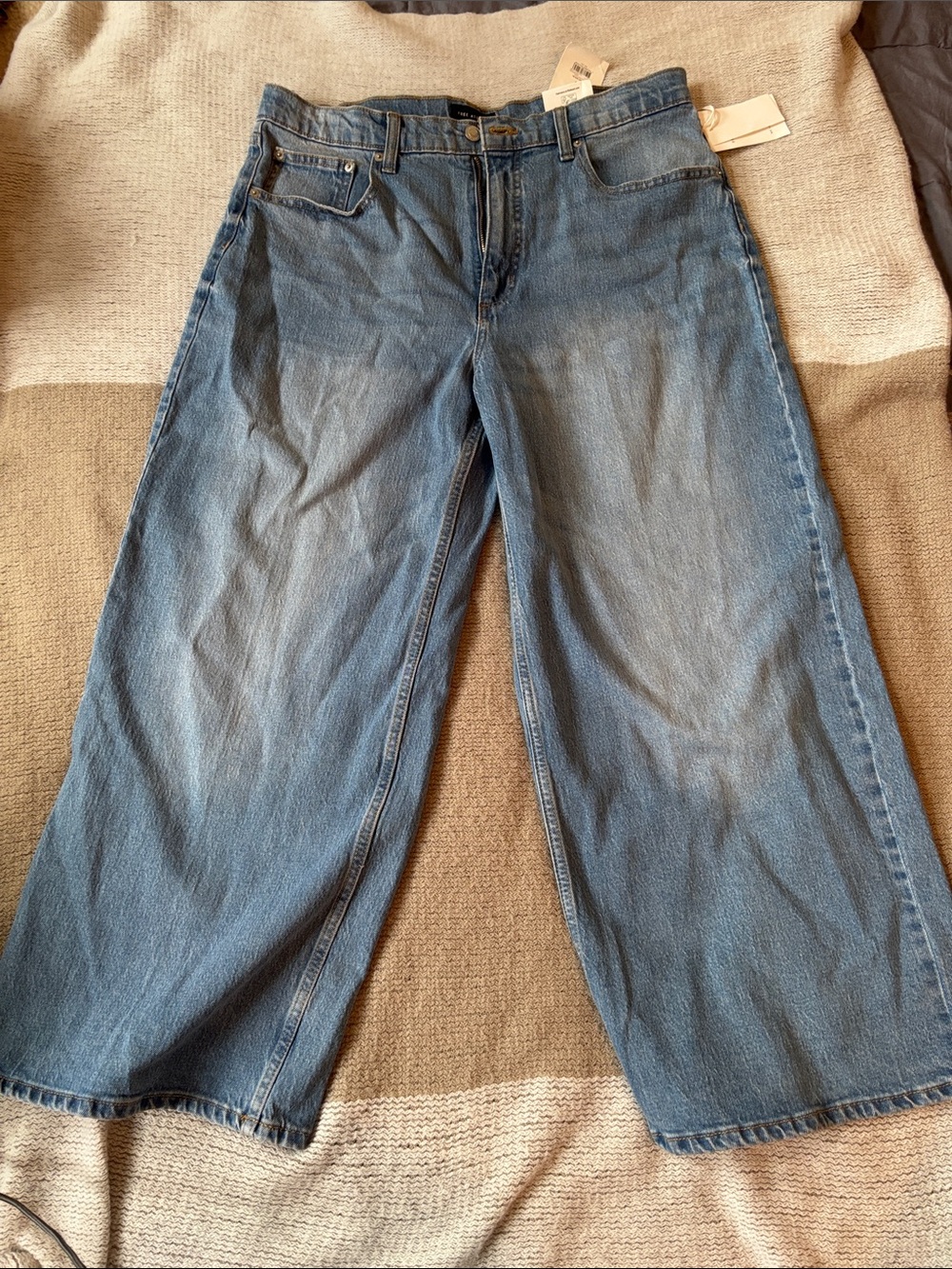 Relaxed Barrel Wide-Leg Women's Jeans in Light Blue